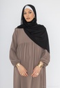 Abaya longue en soie de Médine ref: 2326 pk