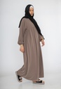 Abaya longue en soie de Médine ref: 2326 pk
