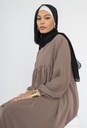 Abaya longue en soie de Médine ref: 2326 pk