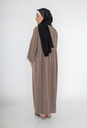 Abaya longue en soie de Médine ref: 2326 pk