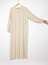 Abaya longue en soie de Médine ref: 2326 pk