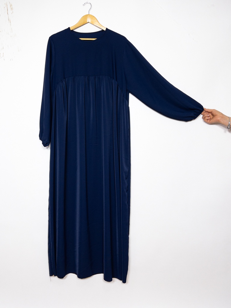 Abaya longue en soie de Médine ref: 2326 pk