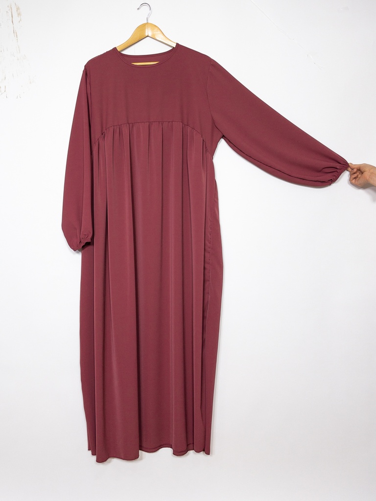 Abaya longue en soie de Médine ref: 2326 pk