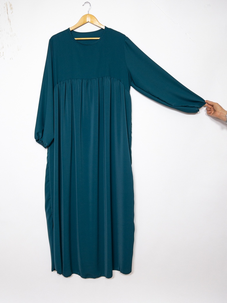 Abaya longue en soie de Médine ref: 2326 pk