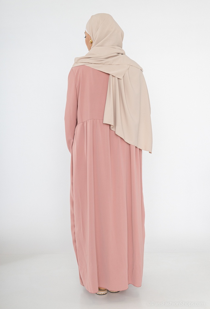 Abaya longue en soie de Médine ref: 2379pk