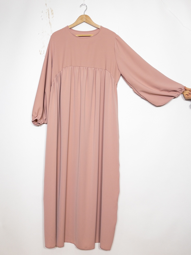 Abaya longue en soie de Médine ref: 2379pk