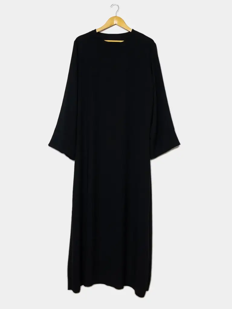 Abaya manche large en jazz pour 185cm REF: RoL2333jazz (Noir)
