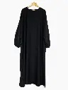 Abaya longue large en soie médine ref:Ro2303pk