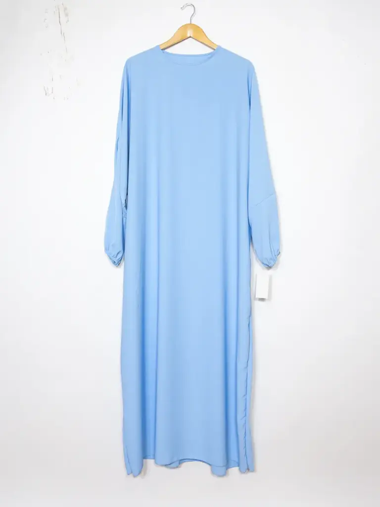 Abaya longue large en soie médine ref:Ro2303pk