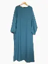 Abaya longue large en soie médine ref:Ro2303pk