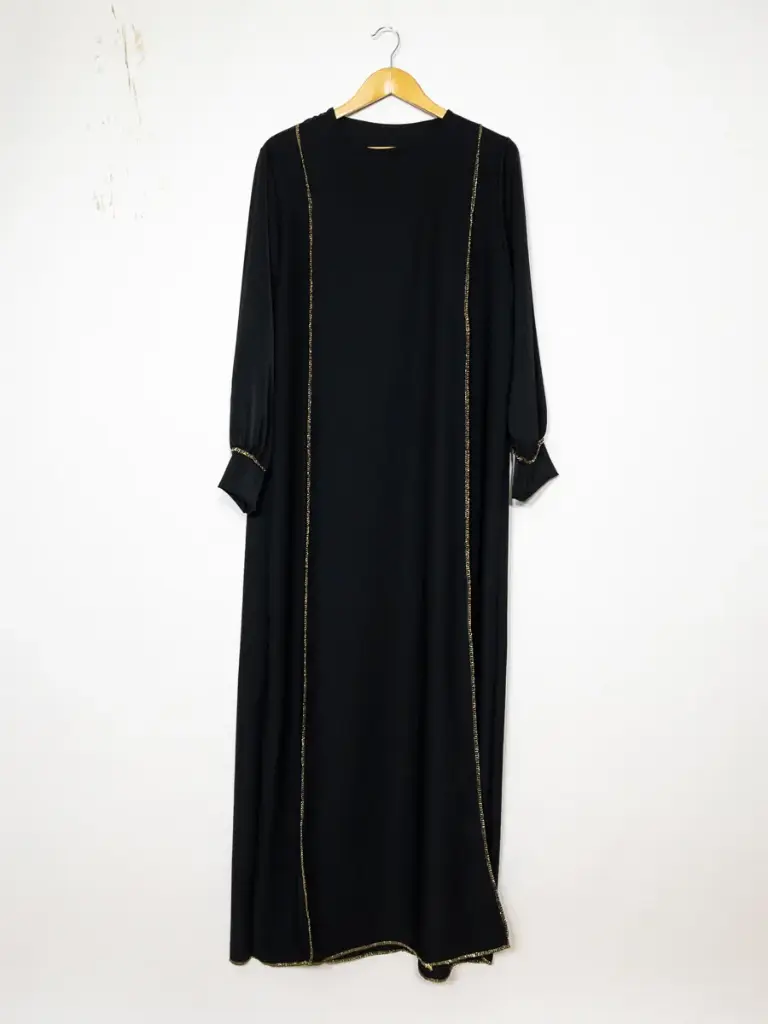 Abaya  longue large ref:Ro2337pk (Black)
