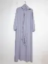 Abaya en soie de Médine pour femme ref:Ro2338pkdr