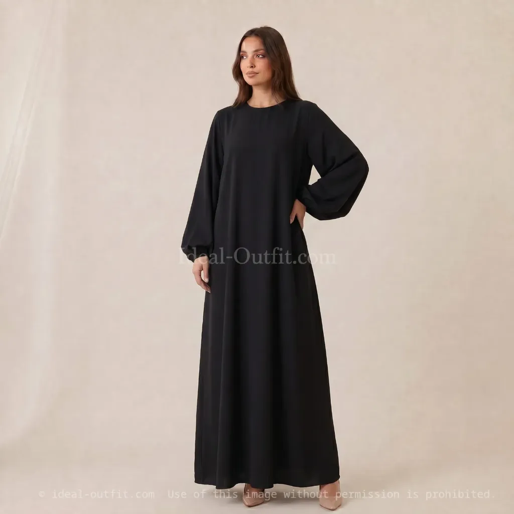 Robe abaya en soie de Médine 2370pk 