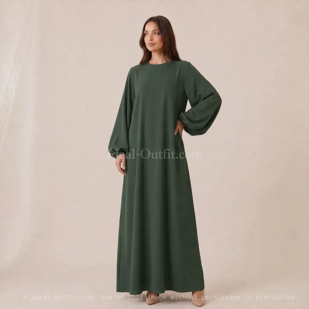 Robe abaya en soie de Médine Ro2370pk