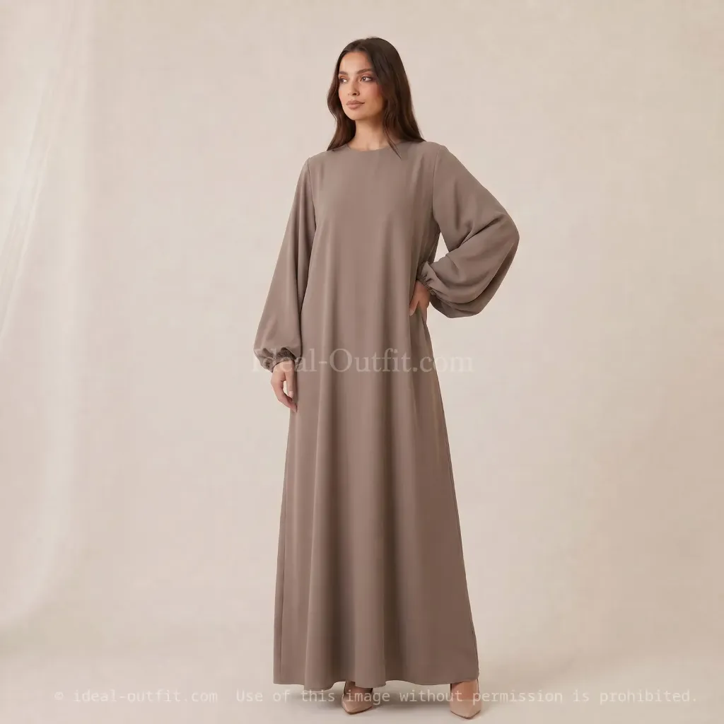 Robe abaya en soie de Médine Ro2370pk