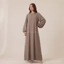 Robe abaya en soie de Médine 2370pk 
