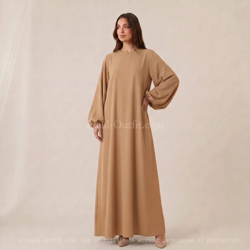 Robe abaya en soie de Médine 2370pk 