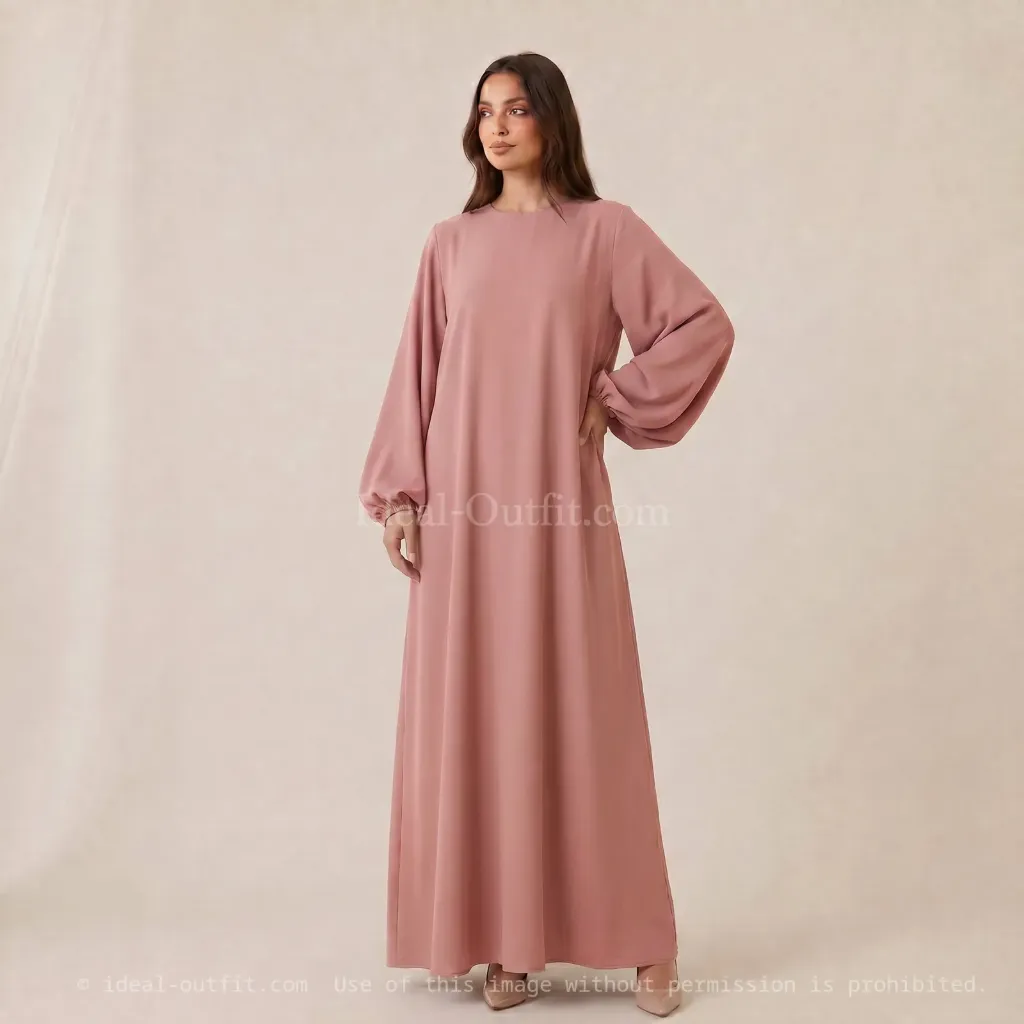 Robe abaya en soie de Médine 2370pk 