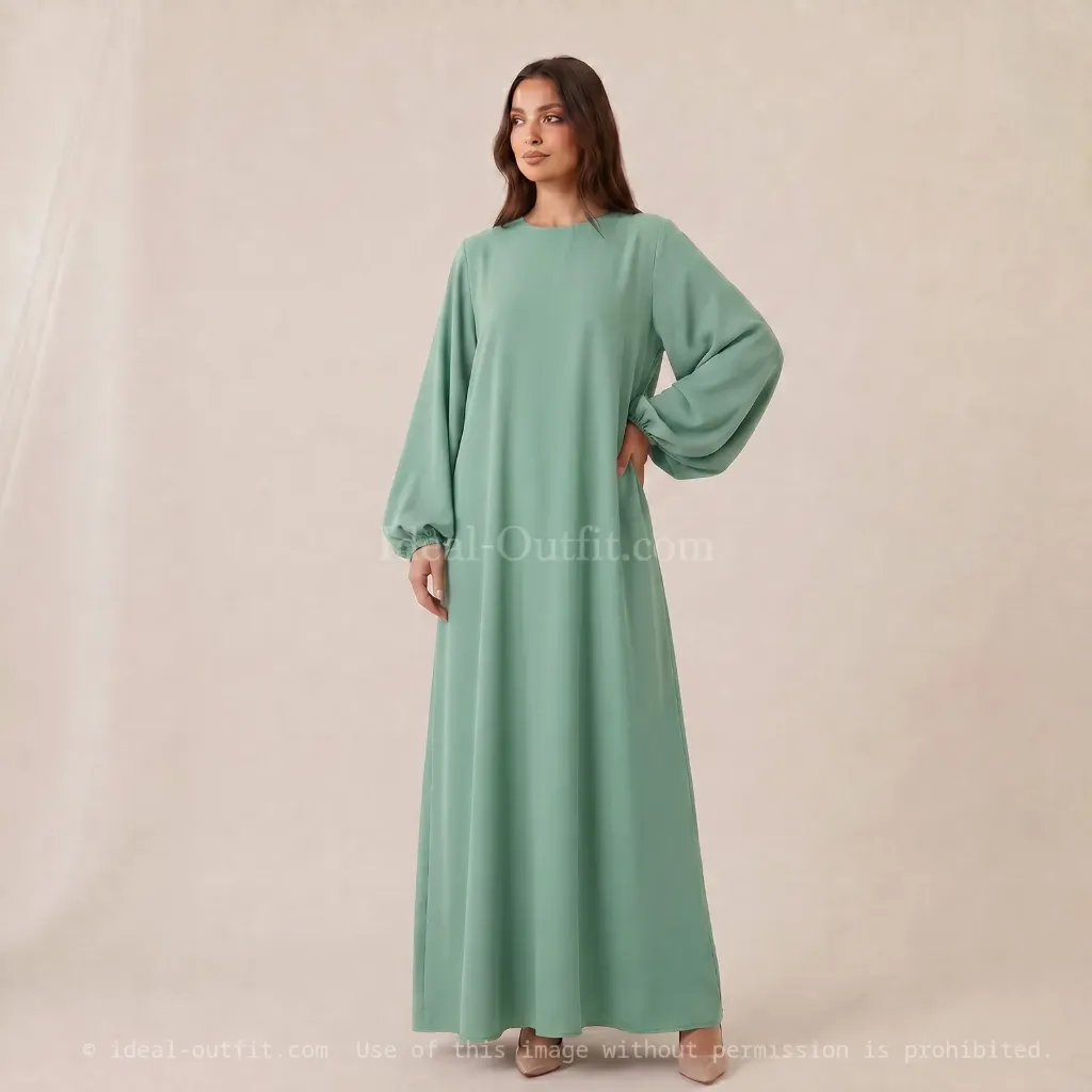 Robe abaya en soie de Médine Ro2370pk
