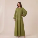 Robe abaya en soie de Médine 2370pk 