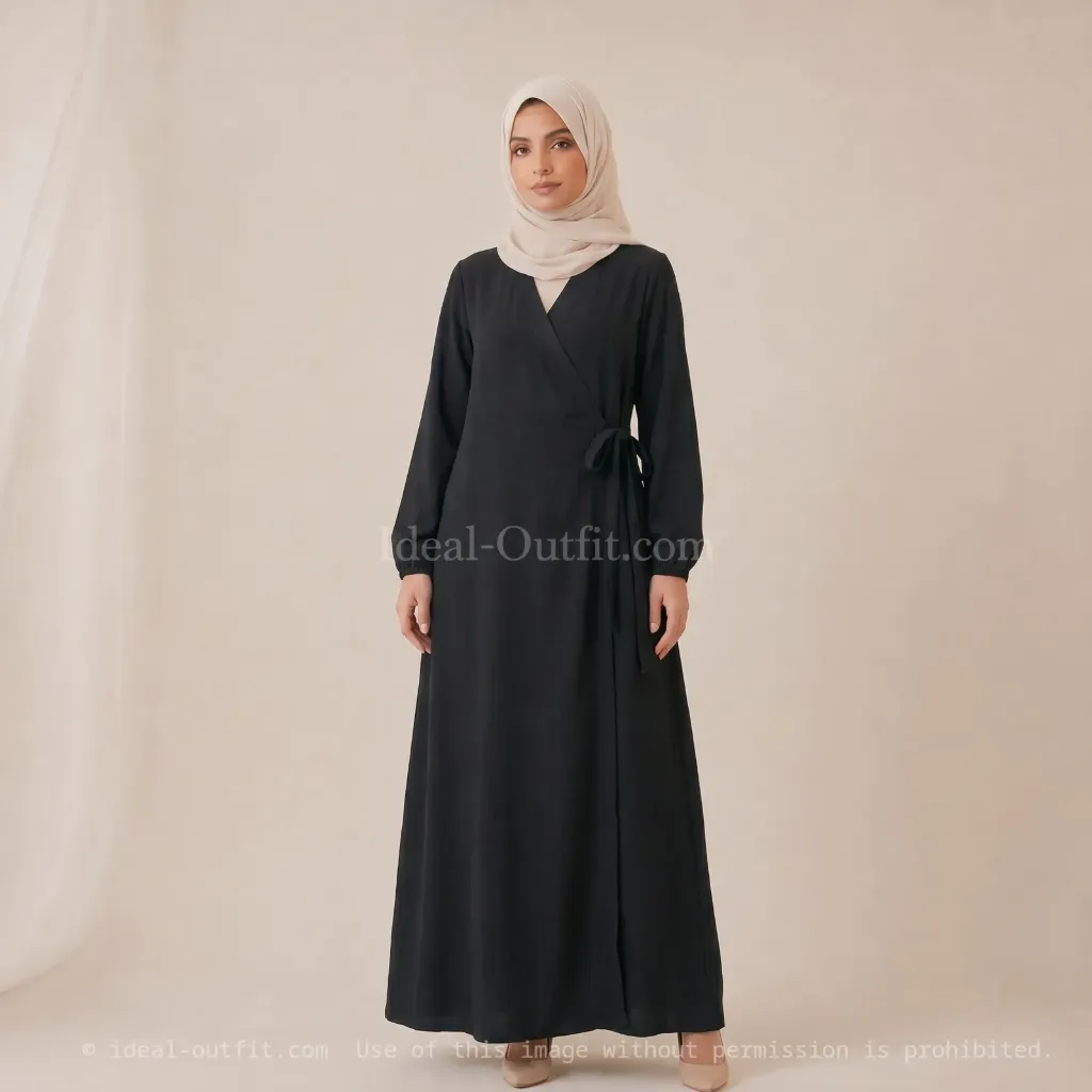 Robe abaya porte feuille ref:Ro2372jazz