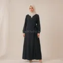 Robe abaya porte feuille ref:Ro2372jazz