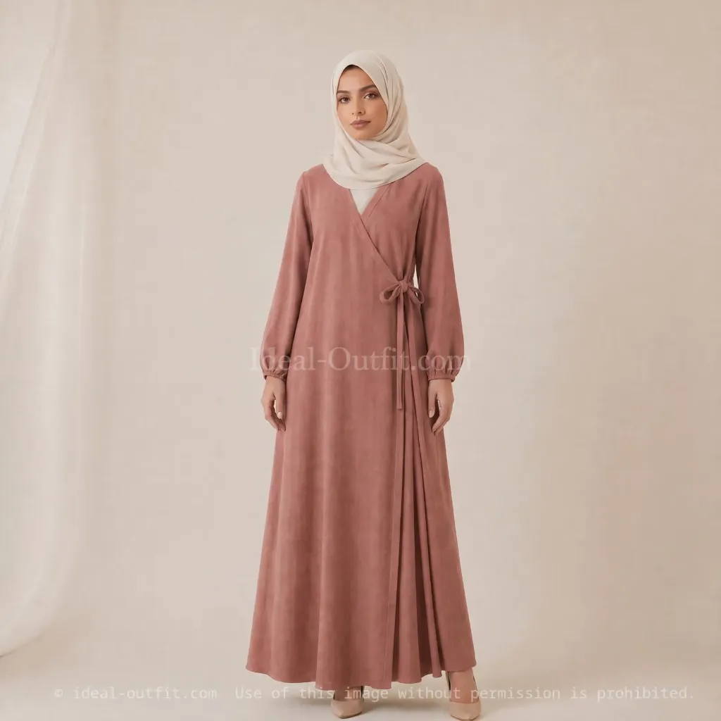 Robe abaya porte feuille ref:Ro2372jazz