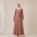 Robe abaya porte feuille ref:Ro2372jazz