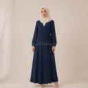 Robe abaya porte feuille ref:Ro2372jazz