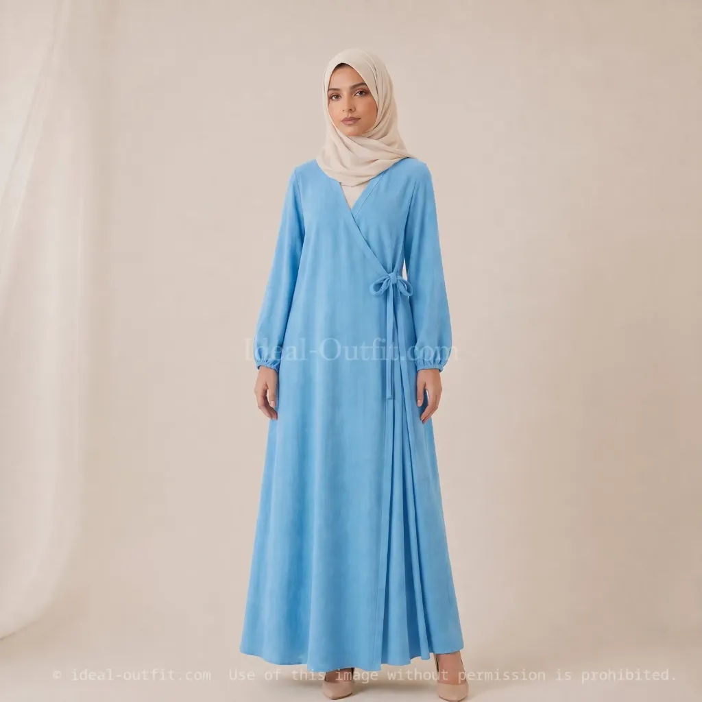 Robe abaya porte feuille ref:Ro2372jazz