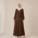 Robe abaya porte feuille ref:Ro2372jazz