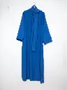 Abaya en soie de Médine pour femme ref:Ro2377pknml