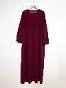 Abaya longue en soie de Médine REF: RO2379PK