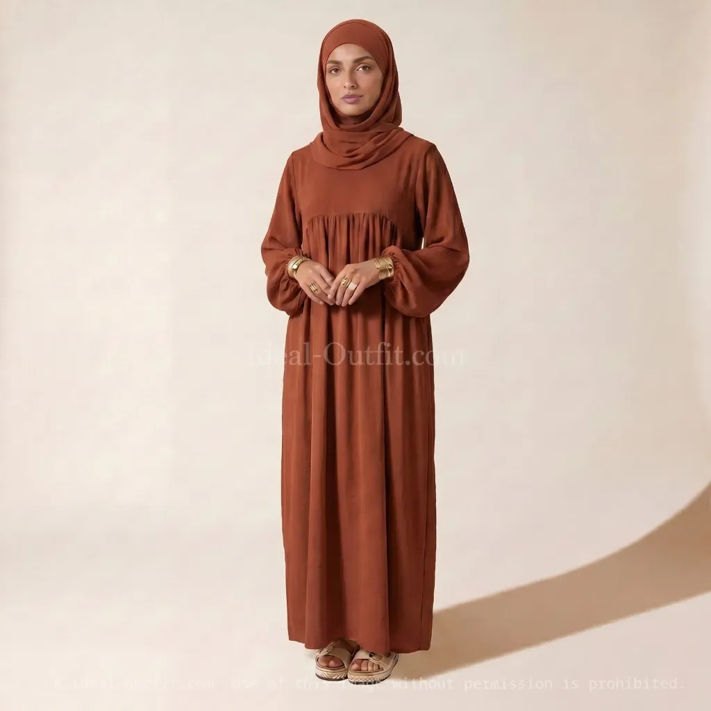 Abaya manche ballon REF: 2379jazz