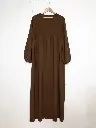 Abaya longue en soie de Médine REF: RO2379PK