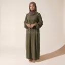 Abaya longue en soie de Médine REF: RO2379PK