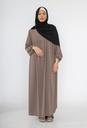 Abaya longue en soie de Médine REF: RO2326PK