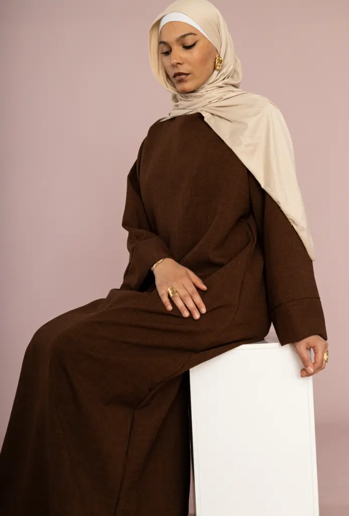 Robe abaya lin pour 185 cm ref:RoL2352LIN