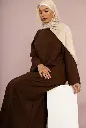 Robe abaya lin pour 185 cm ref:RoL2352LIN