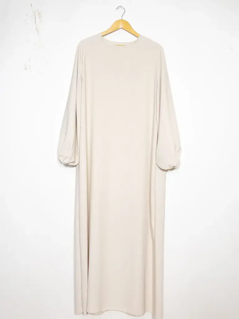 Robe abaya réf RoL2333pk longue pour femme 185cm  (Beige)
