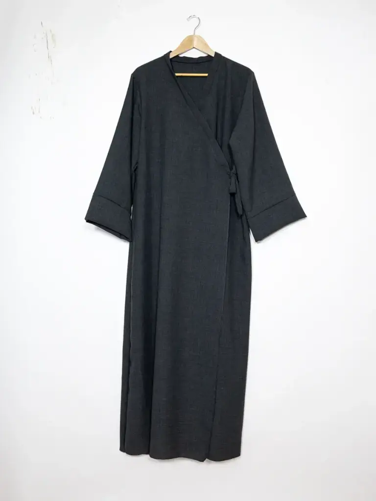 Robe abaya port feuille ref:L2383LIN pour femme 185cm
