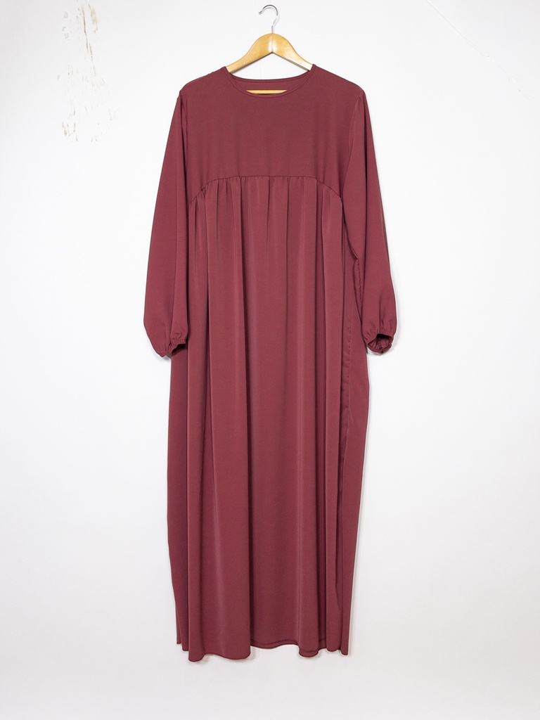 Abaya longue en soie de Médine REF: RO2326PK