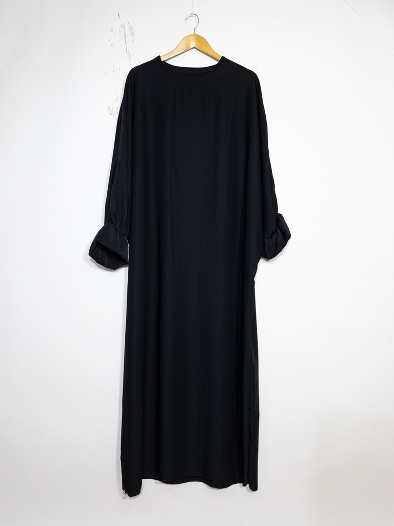 Abaya longue femme ref: 23312pk (Black)