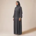 Abaya longue en soie de Médine REF: RO2379PK