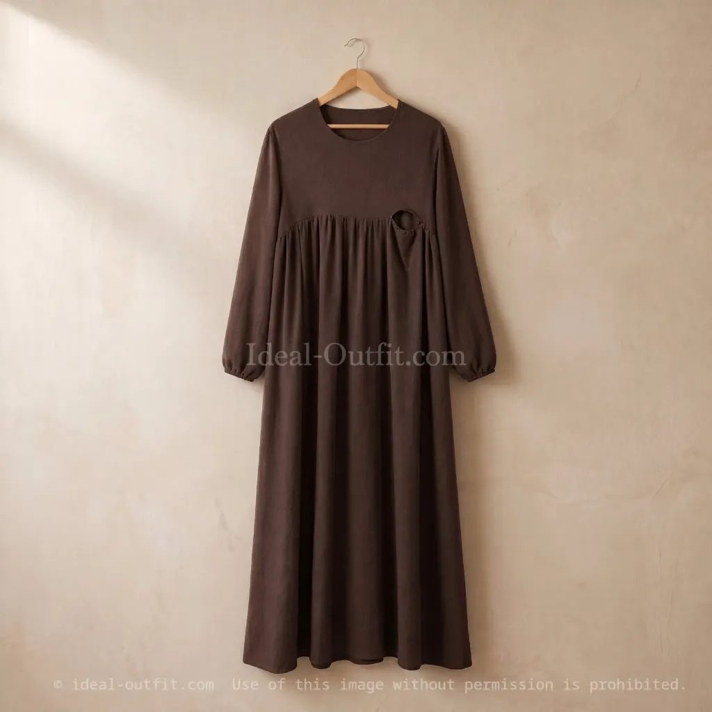 Nursing abaya with zip opening REF: RO2512JAZZ