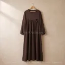 Abaya d'allaitement en jazz ouverture zip REF:RO2512JAZZ