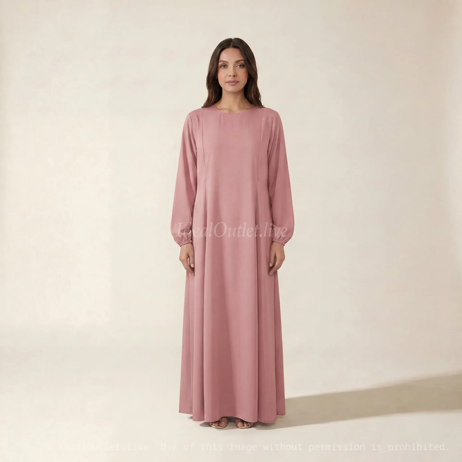 Integrated Hijab Abaya in Jazz Fabric REF: Ro2338jazz