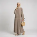 Abaya en soie de Médine REF: 2378PK