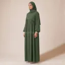 Abaya longue en soie de Médine REF: RO2379PK