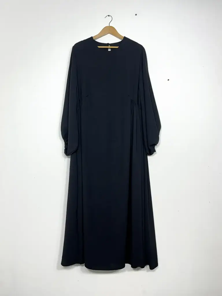 Robe abaya en Jazz Ref:Ro2509jazz (Noir)